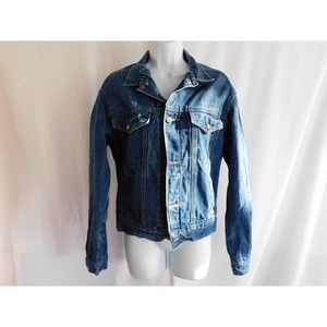 Calvin Klein Jean Jacket Button Blue Denim Jacket Size Small RN# 36009 Vintage